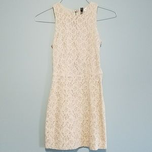 Cream Lace H&M Dress 2 XS